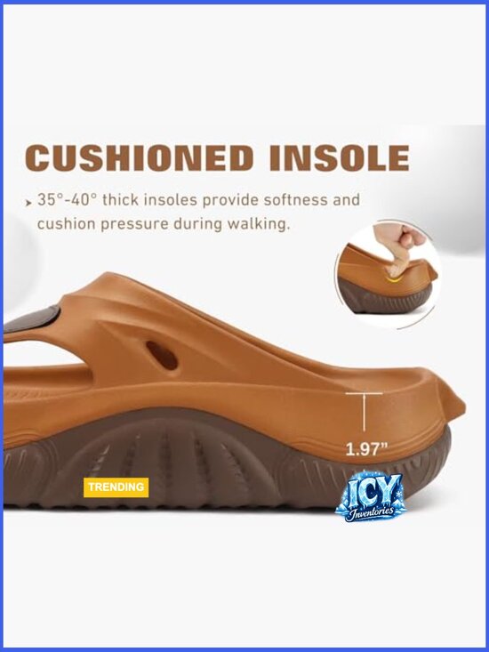 Orthopedic Footbed Flip Flops Fabric Toe Post Beach Sandals Size 7-15 main image 6
